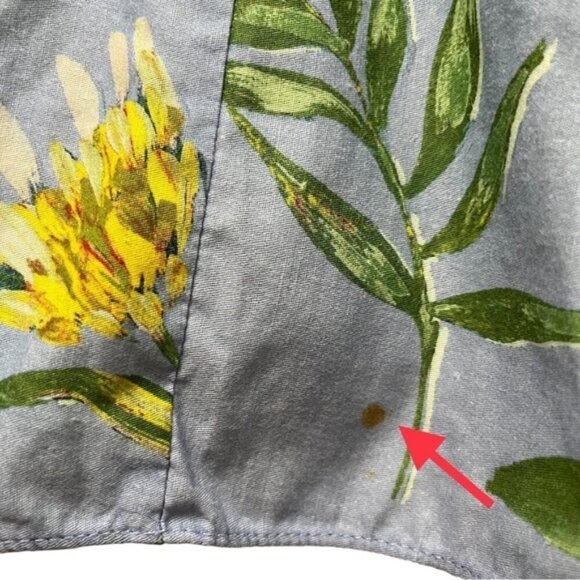 Amur Roxy Linen Blend Strapless Tiered Dress Women Size 2 - Picture 8 of 8